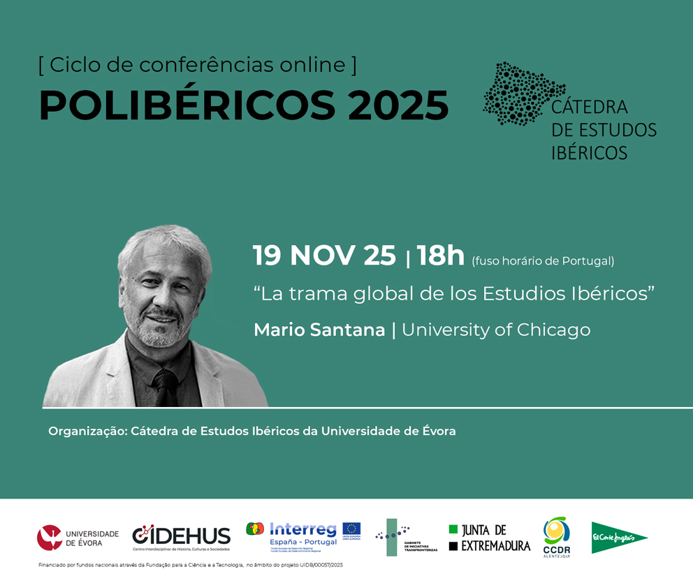 Conferência online “Polibéricos” com Mario Santana (University of Chicago)