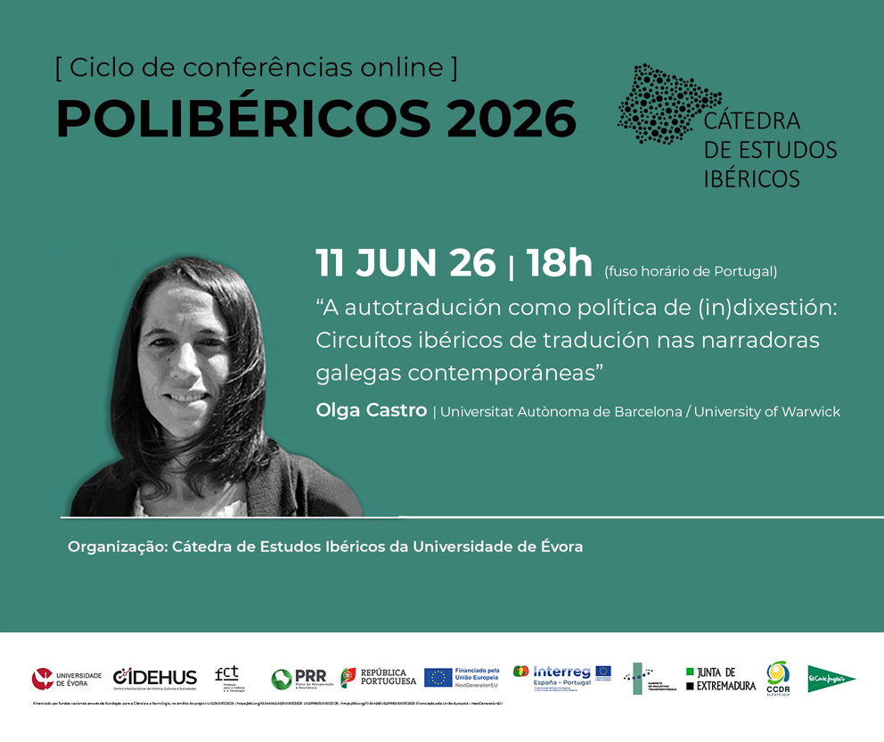 Conferência “A autotradución como política de (in)dixestión: Circuítos ibéricos de tradución nas narradoras galegas contemporáneas”