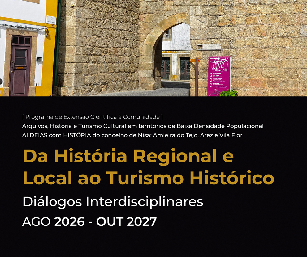 Programa de Extensão Científica à Comunidade | Diálogos Interdisciplinares: “Da História Regional e Local ao Turismo Histórico”